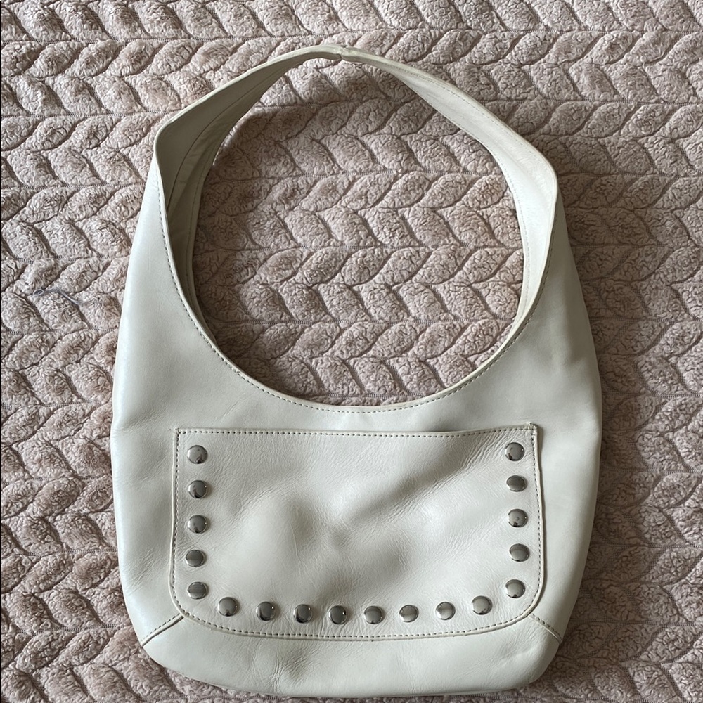 Mango Cream Studded Women's Bag
